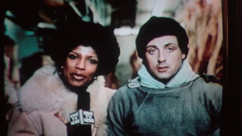 Diana Lewis with Rocky Balboa