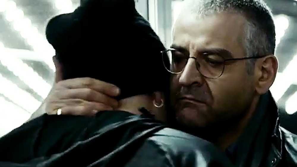 Pietro Savastano hugs Genny on Gomorrah 