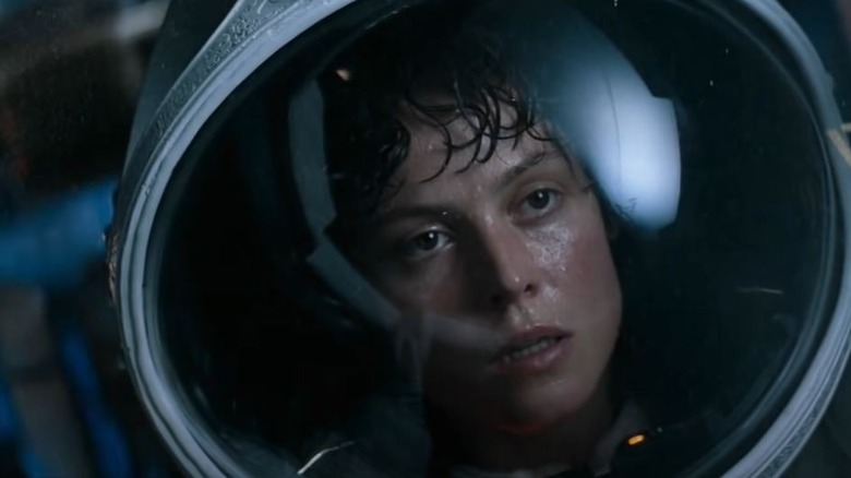 Ellen Ripley in spacesuit