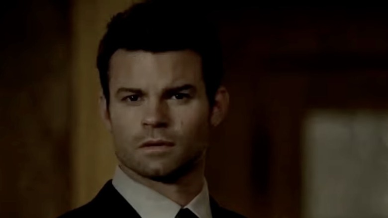 Elijah watching Hayley get married 