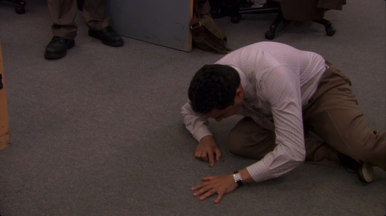 Oscar discovers the hardwood floors for the first time