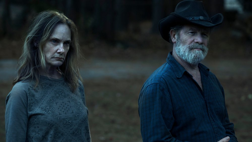 Lisa Emery and Peter Mullan on Ozark