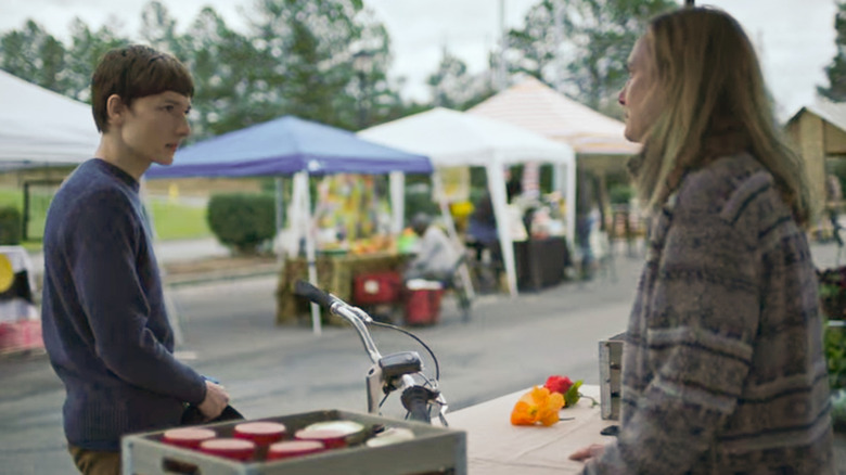 Jonah Byrde at farmer's market