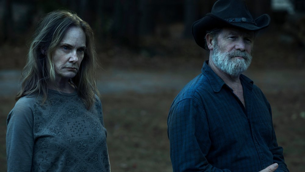 Lisa Emery and Peter Mullan on Ozark