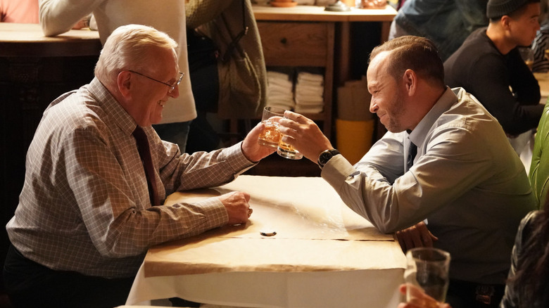 Henry and Danny Reagan toasting