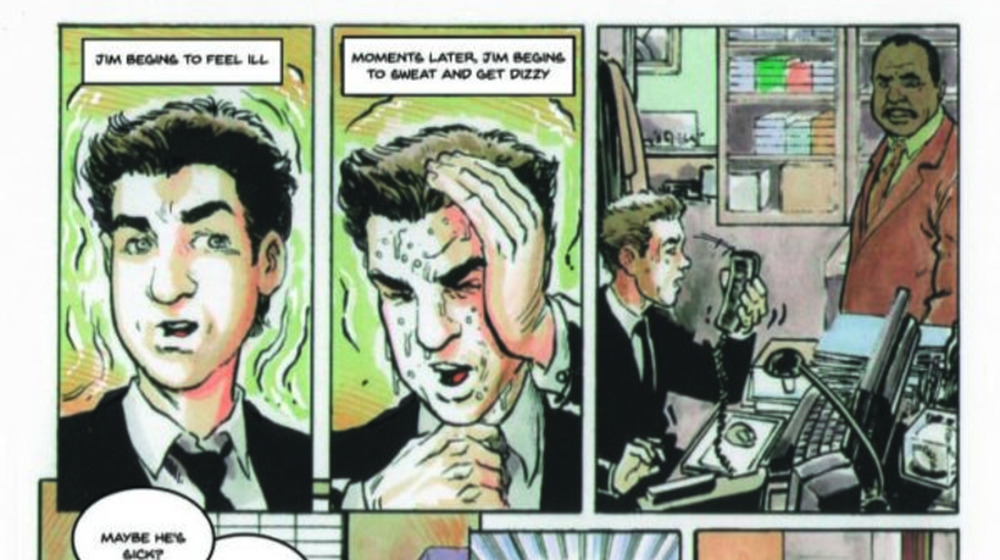 A sample page from the Office-themed comic book, The Adventures of Jimmy Halpert