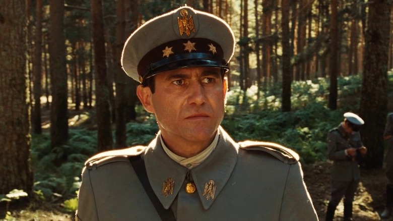 Capitan Vidal in the woods in Pan's Labyrinth