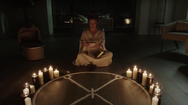 Billie Lourd as Liv Whitley casting a spell in "Ba'al" episode of American Horror Stories