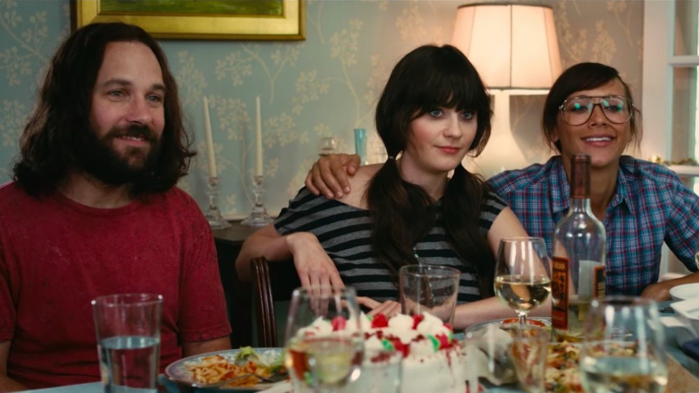 Paul Rudd, Zooey Deschanel and Rashida Jones in Our Idiot Brother 