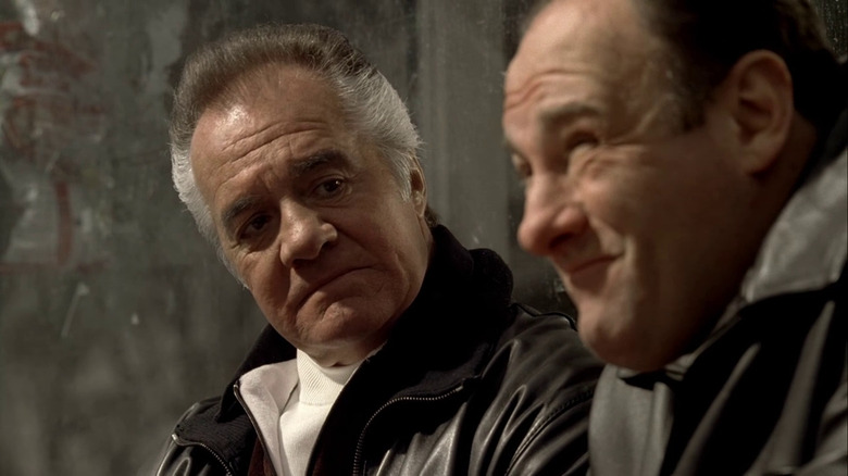 Tony and Paulie discussing in The Sopranos