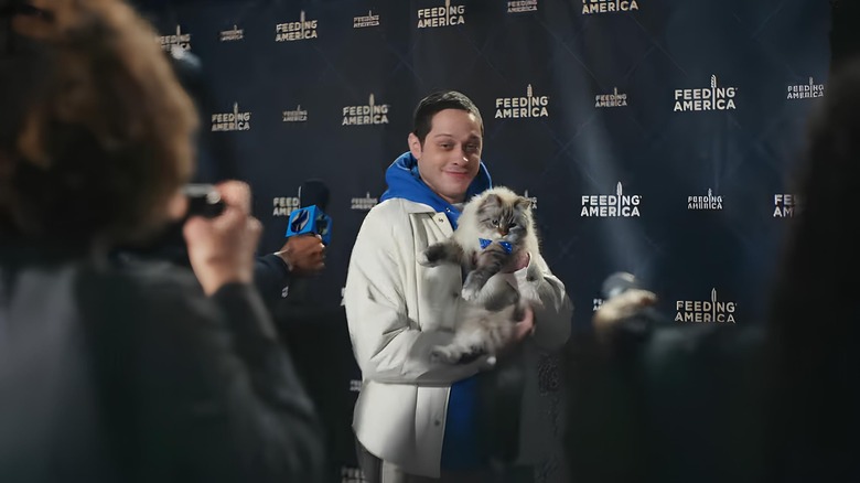 Pete Davidson with Mayo cat