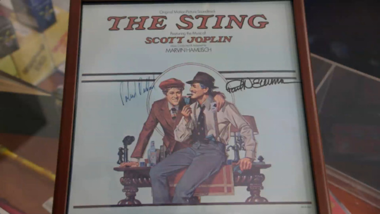 "Signed" copy of the soundtrack to The Sting