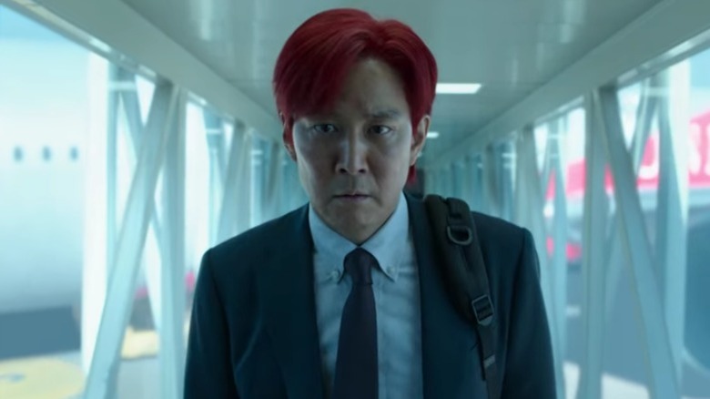 Gi-hun red hair and suit