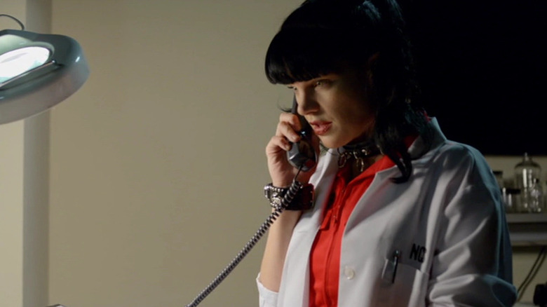 Abby Sciuto talking on phone