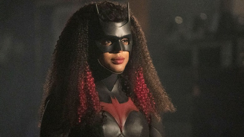 Batwoman smirking