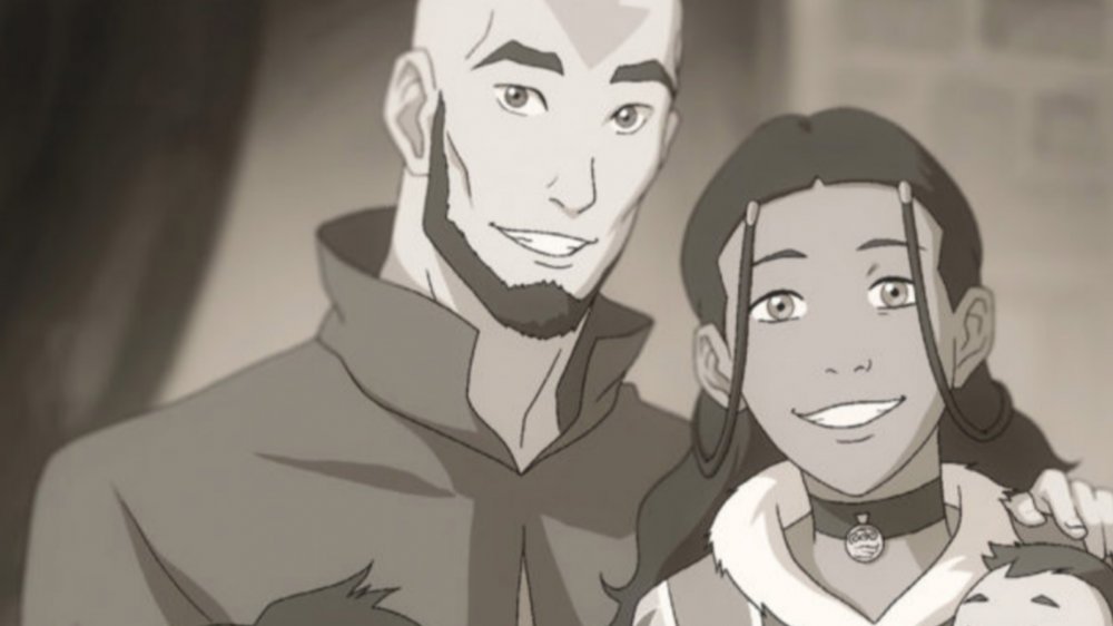 A photo of Aang and Katara as adults from Legend of Korra