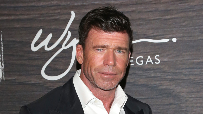 Taylor Sheridan wearing a suit