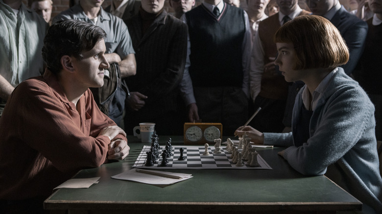 Harry and Beth playing chess