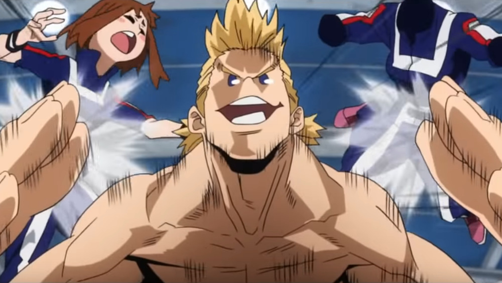 Ochaco Uraraka, Mirio Togota, and Toru Hagakire on My Hero Academia