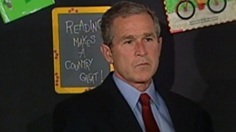 President Bush looking