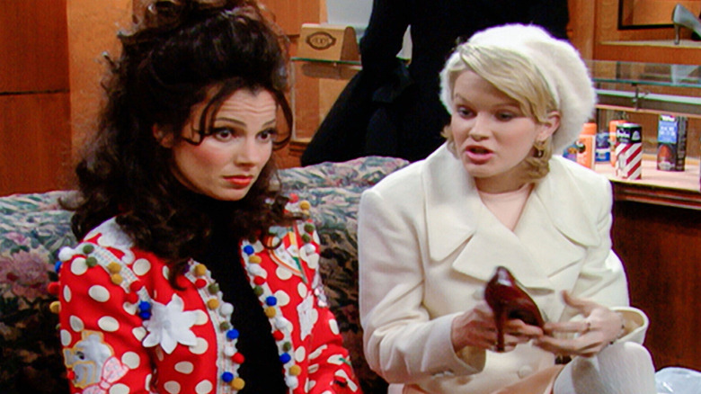 Nicholle Tom and Fran Drescher on The Nanny