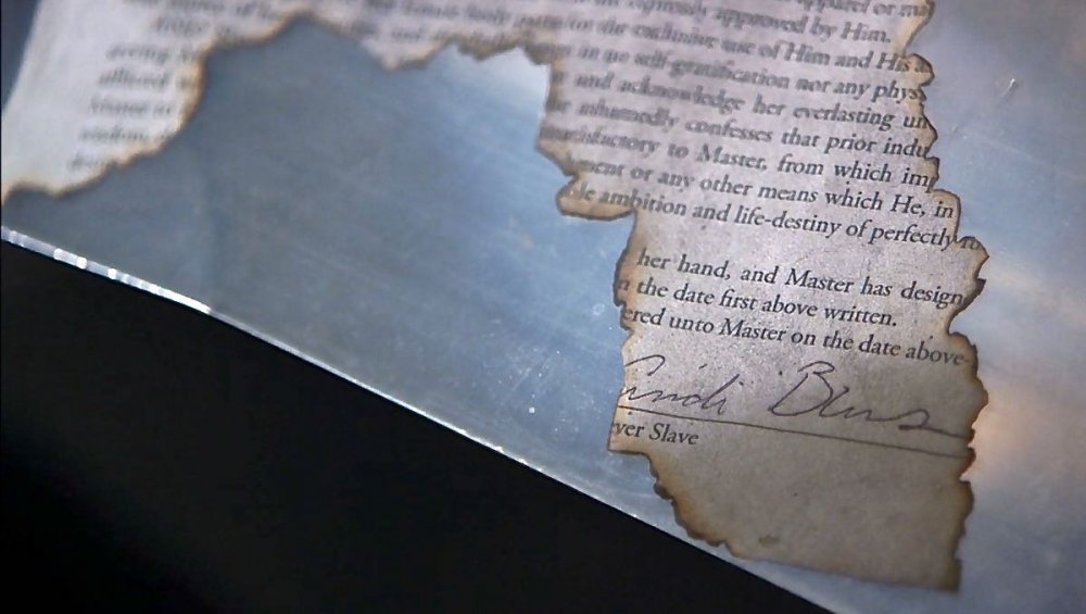 the slave contract discovered by the BAU in "The Company"