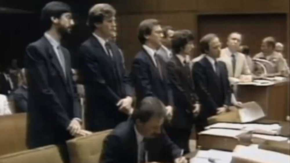 John Landis and others at trial