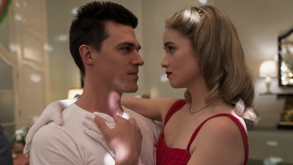 Finn Wittrock Edmund and Alice Englert in Ratched season 1