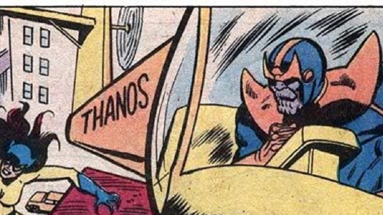 thanoscopter from "Spidey Super Stories #39" story "The Cat and the Cosmic Cube"