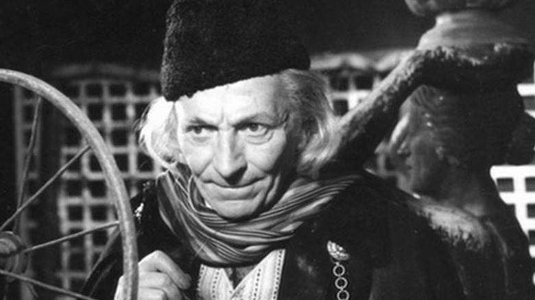 First Doctor smirking slightly