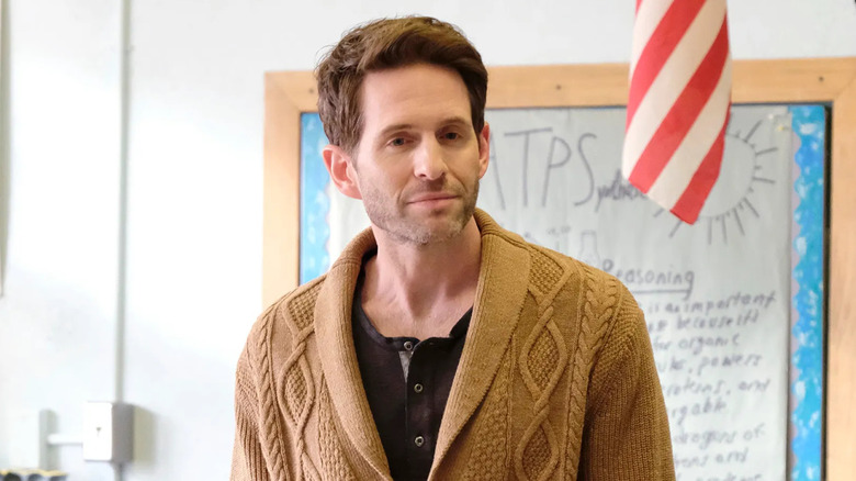 Jack smiling across a classroom in "A.P. Bio."