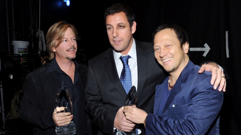 David Spade, Adam Sandler, and Rob Schneider