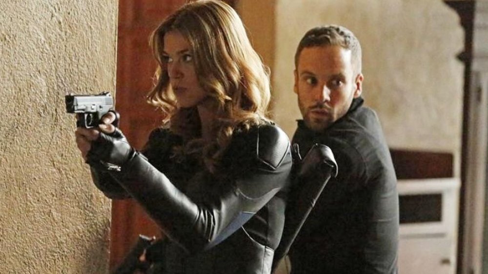 Adrianne Palicki and Nick Blood on Agents of SHIELD