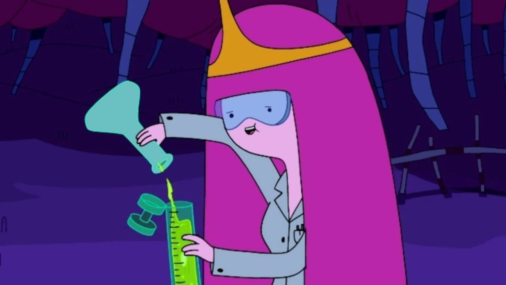 Princess Bubblegum working on some science