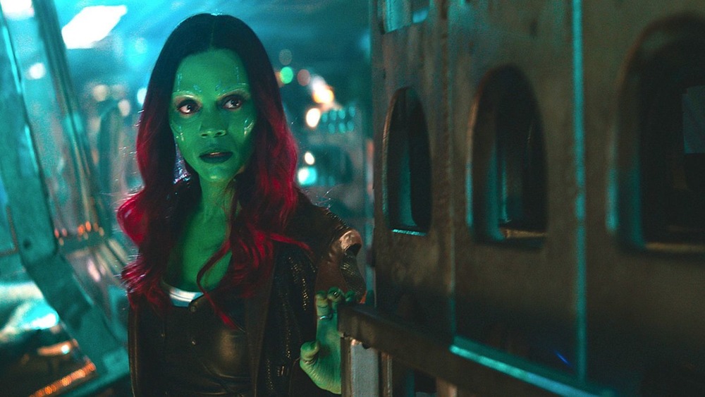 Zoe Saldana as Gamora in Avengers: Infinity War