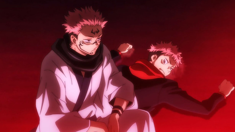 Jujutsu Kaisen Sukuna Sitting Yuji