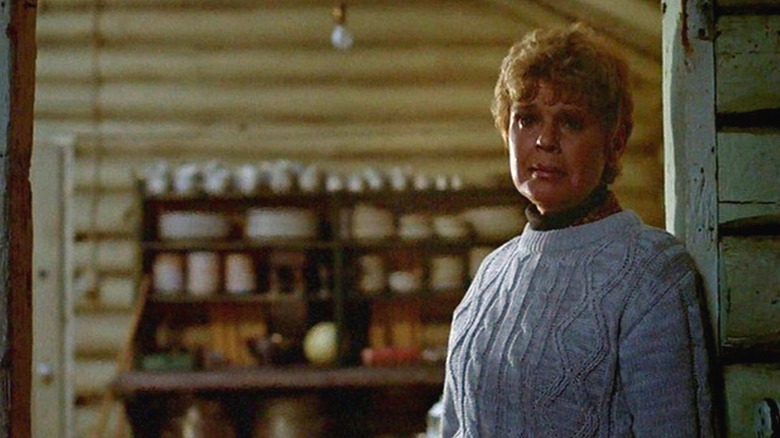 Mrs. Voorhees watching Jason 