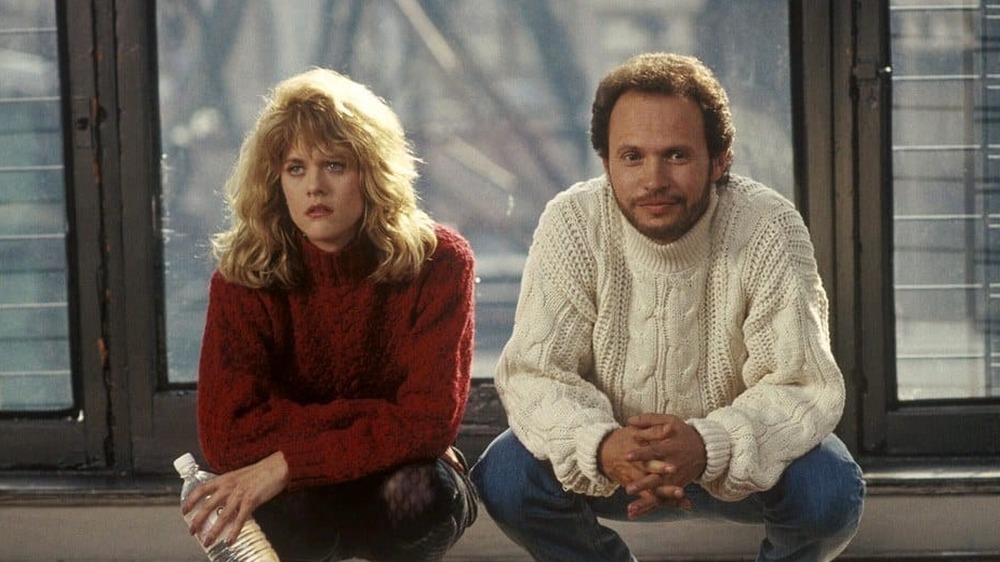 Billy Crystal and Meg Ryan sitting