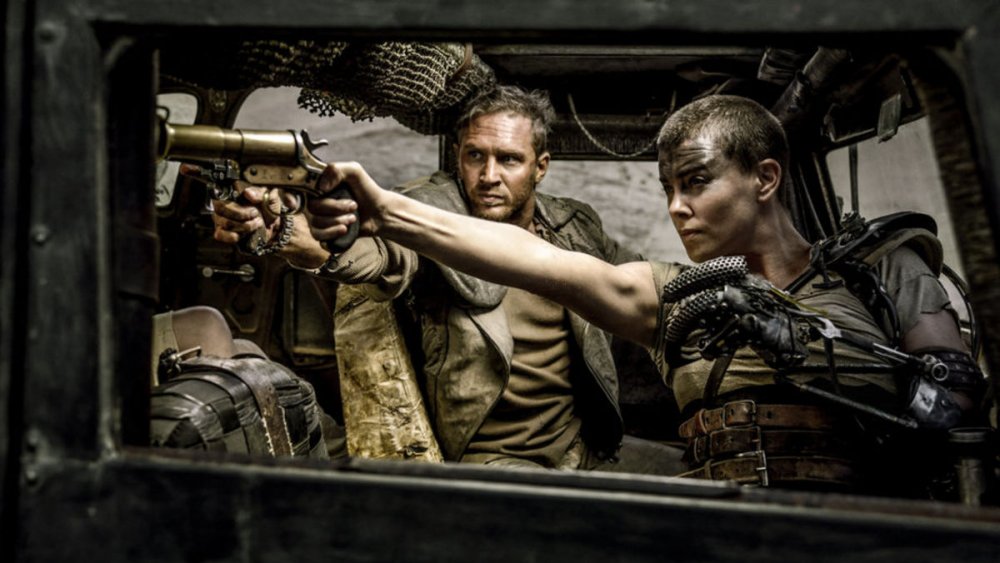 Charlize Theron and Tom Hardy in Mad Max: Fury Road