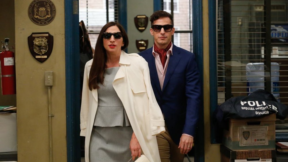 Chelsea Peretti and Andy Samberg on Brooklyn Nine-Nine