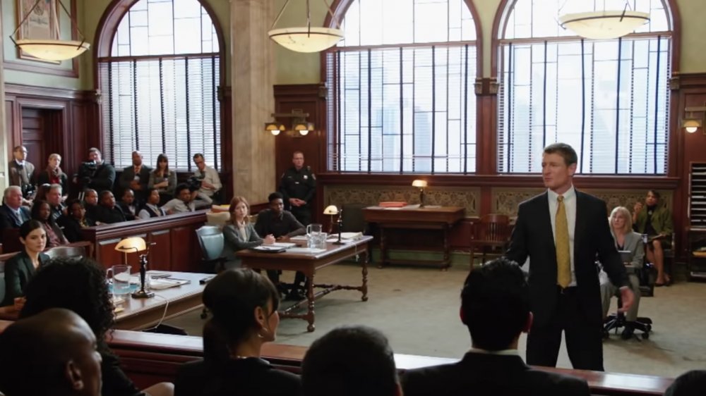 A courtroom scene from Chicago Justice