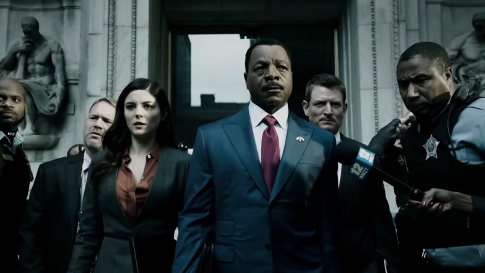 Monica Barbaro, Carl Weathers, and Philip Winchester on Chicago Justice