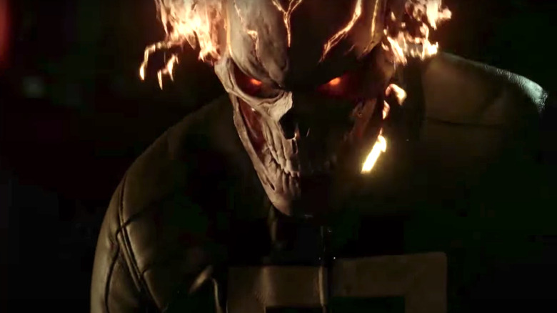 Ghost Rider wearing jacket