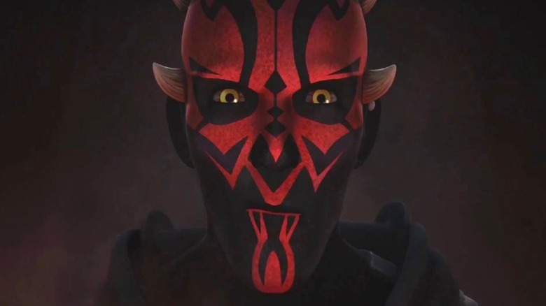 Maul smirking