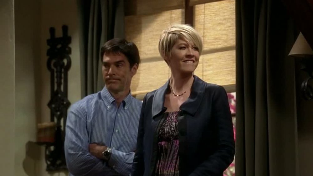 Jenna Elfman and Thomas Gibson's very brief unnamed cameo on Two and A Half Men