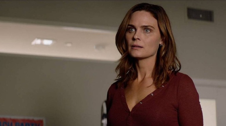 Emily Deschanel playing Angela Kane on Animal Kingdom