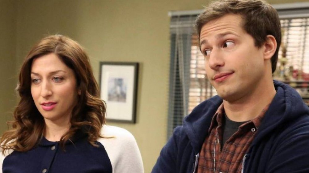 Chelsea Peretti and Andy Samberg on Brooklyn Nine-Nine