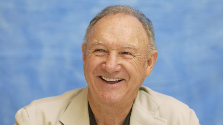 Gene Hackman smiles