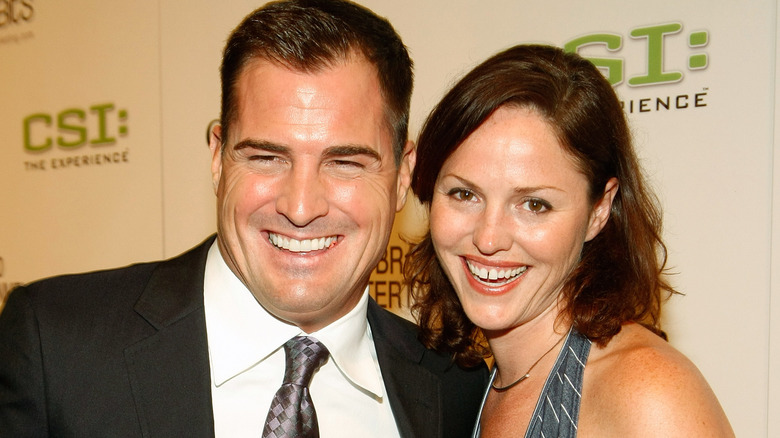 George Eads and Jorja Fox smiling