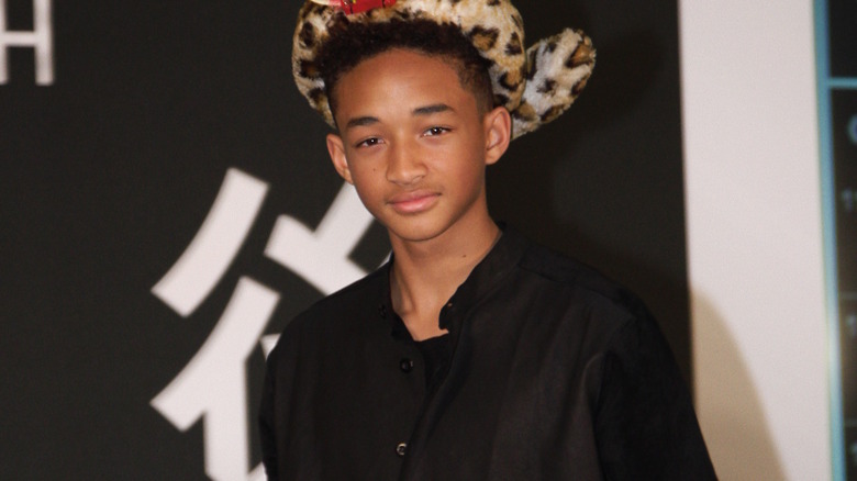 Jaden Smith smiles at premiere